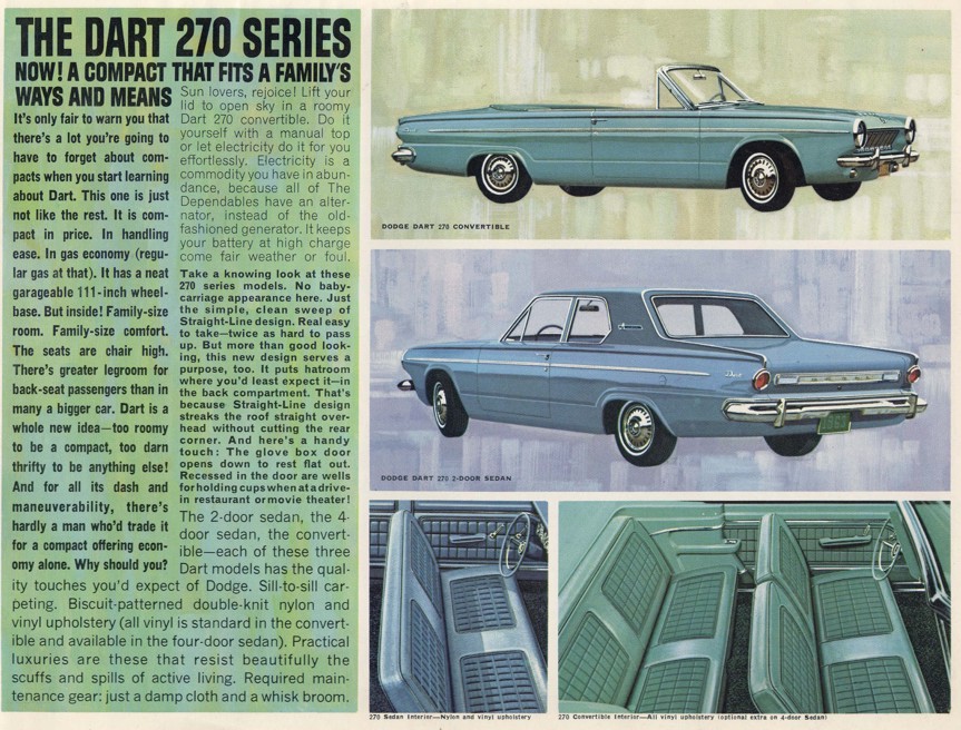 1963 Dodge Dart Brochure Page 1